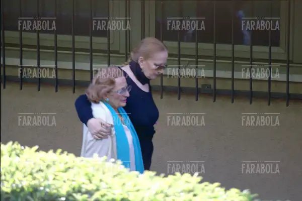 Mina con la madre Gina, Lugano, 2000