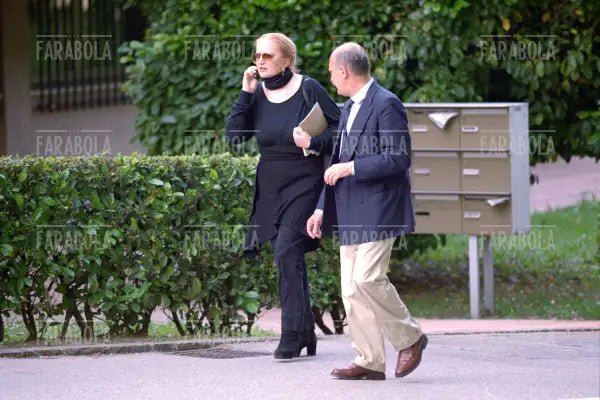 Mina con Eugenio Quaini, Lugano, 2001
