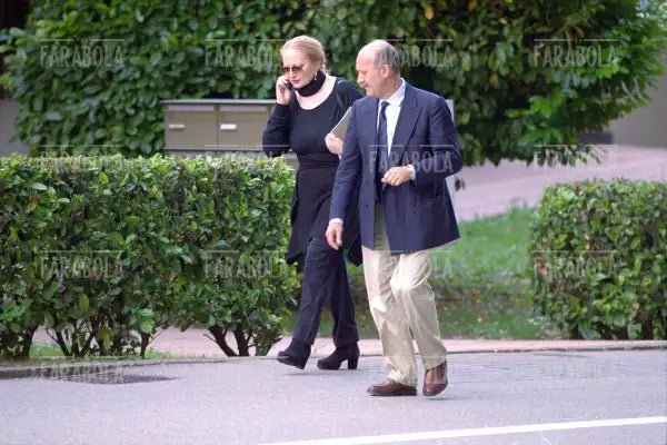 Mina con Eugenio Quaini, Lugano, 2001