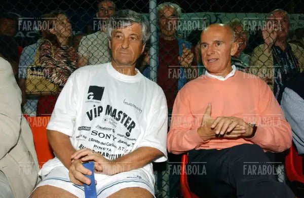 Gianni Rivera e Arrigo Sacchi, Vip Master Tennis, Milano Marittima, 2002