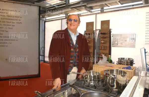 Renzo Arbore ai fornelli, Cucina Live Show, Macef, Milano, 2004