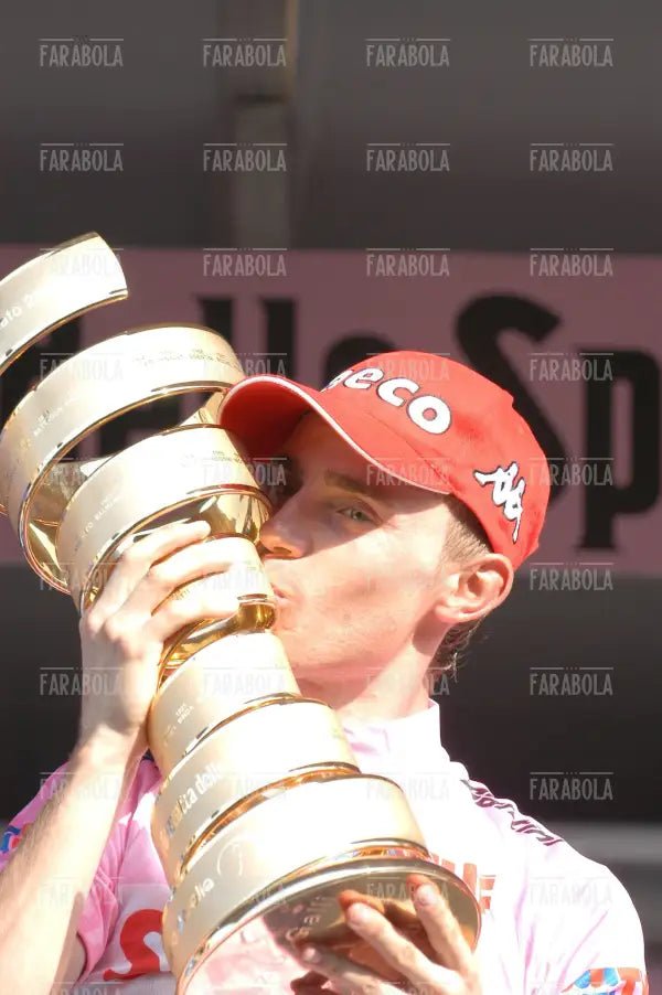 Damiano Cunego vincitore del Giro d'Italia, Milano, 2004