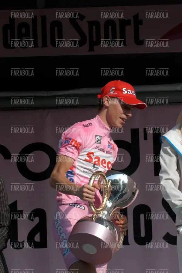 Damiano Cunego vincitore del Giro d'Italia, Milano, 2004