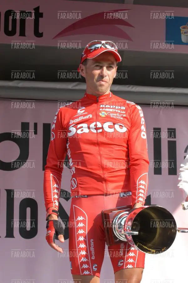 Gilberto Simoni terzo classificato, arrivo del Giro d'Italia, Milano, 2004