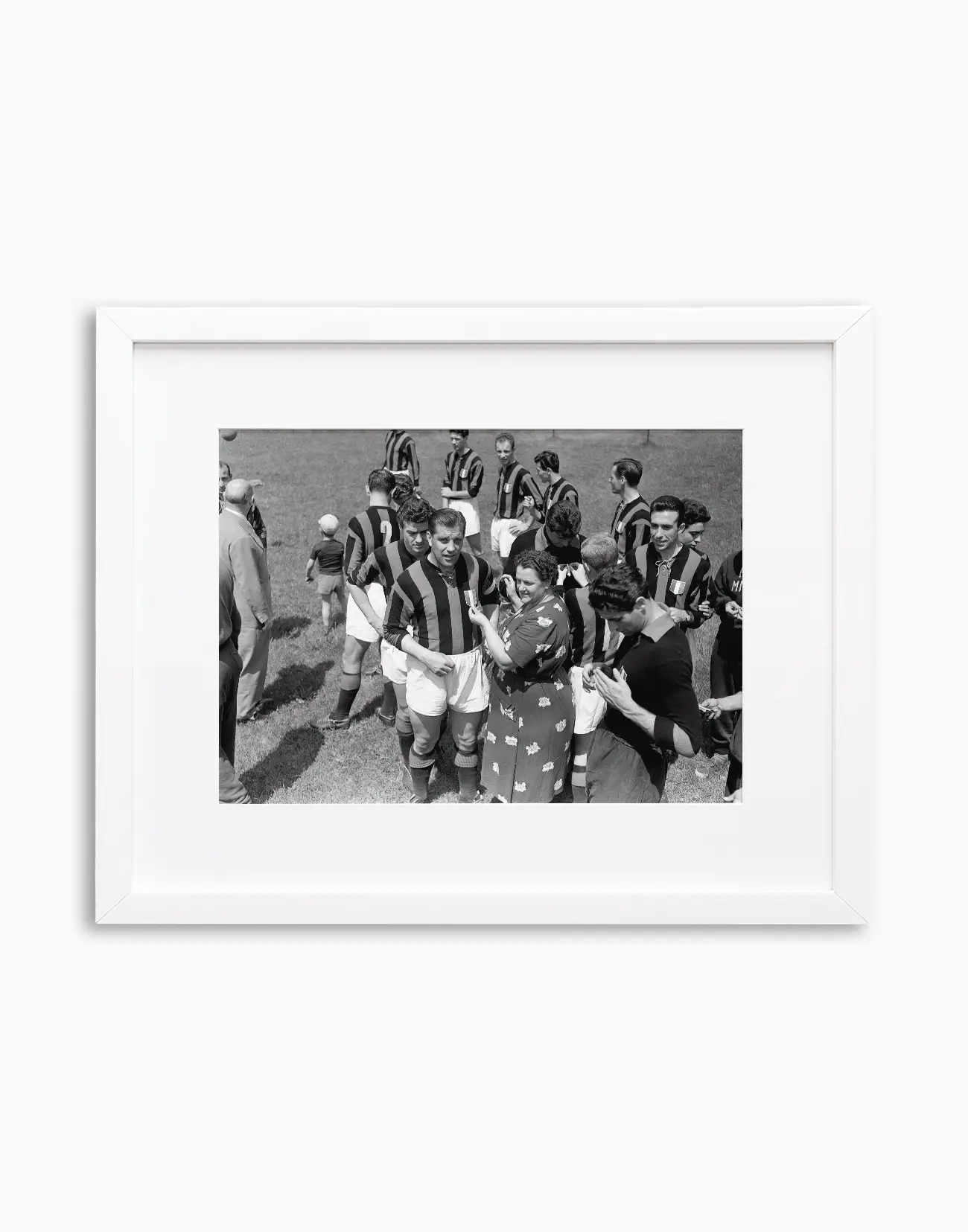 Nordhal si fa cucire lo scudetto, Milan 1955