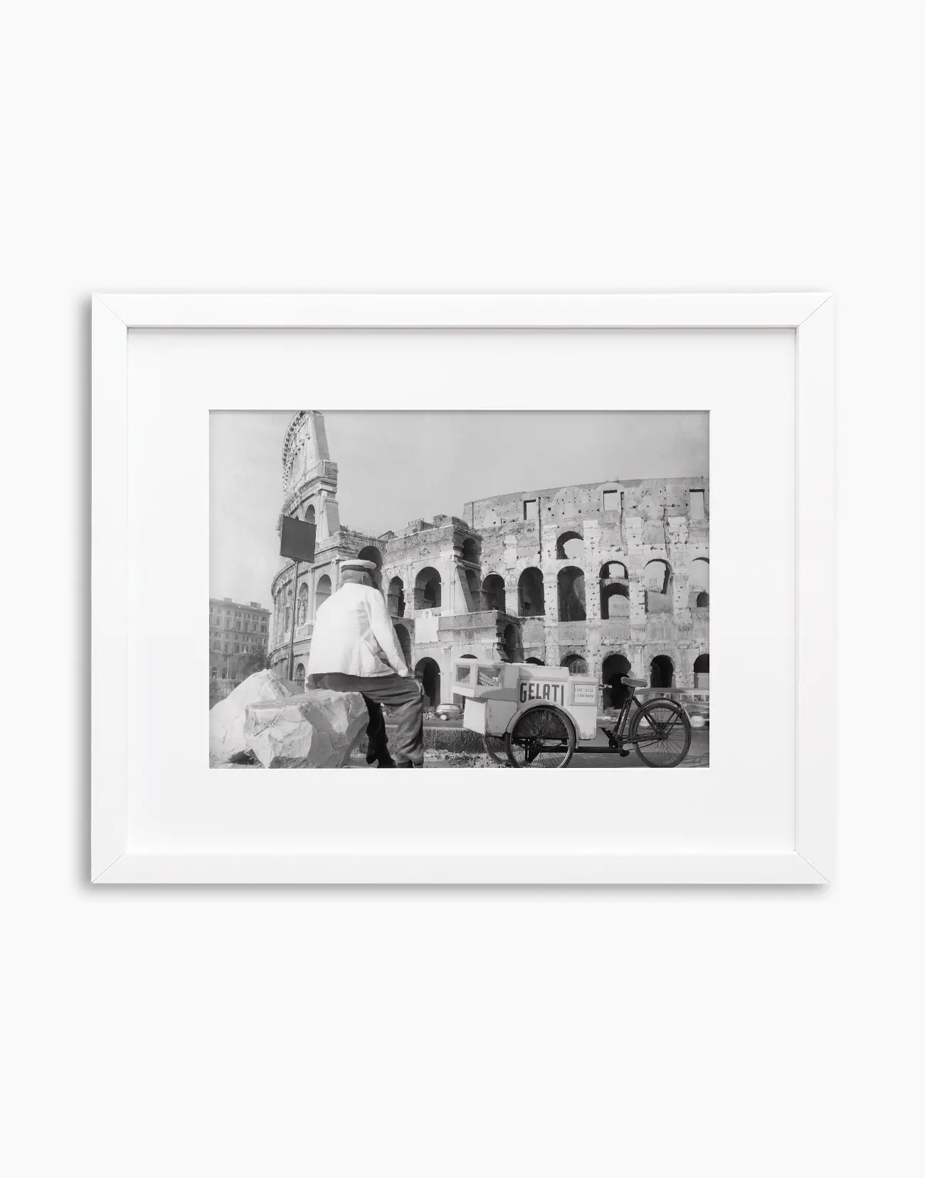 Gelataio al Colosseo, Roma 1954