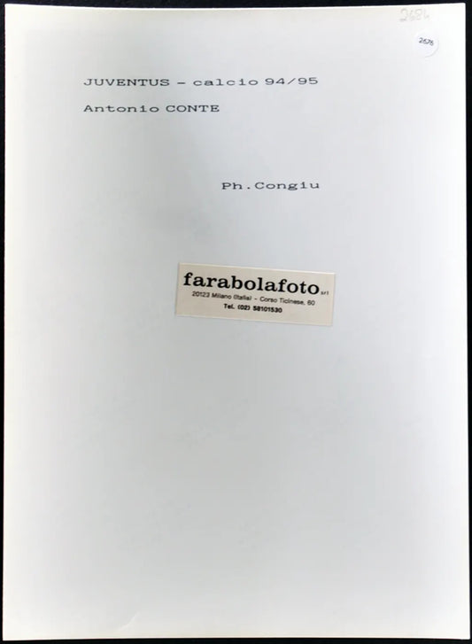 Conte Juventus 1994-1995 Ft 2676 - Stampa 24x18 cm - Farabola Stampa ai sali d'argento