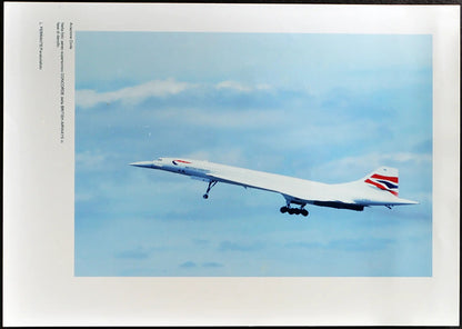 Aereo supersonico Concorde British Airways Ft 2763 - Stampa 30x20 cm - Farabola Stampa digitale