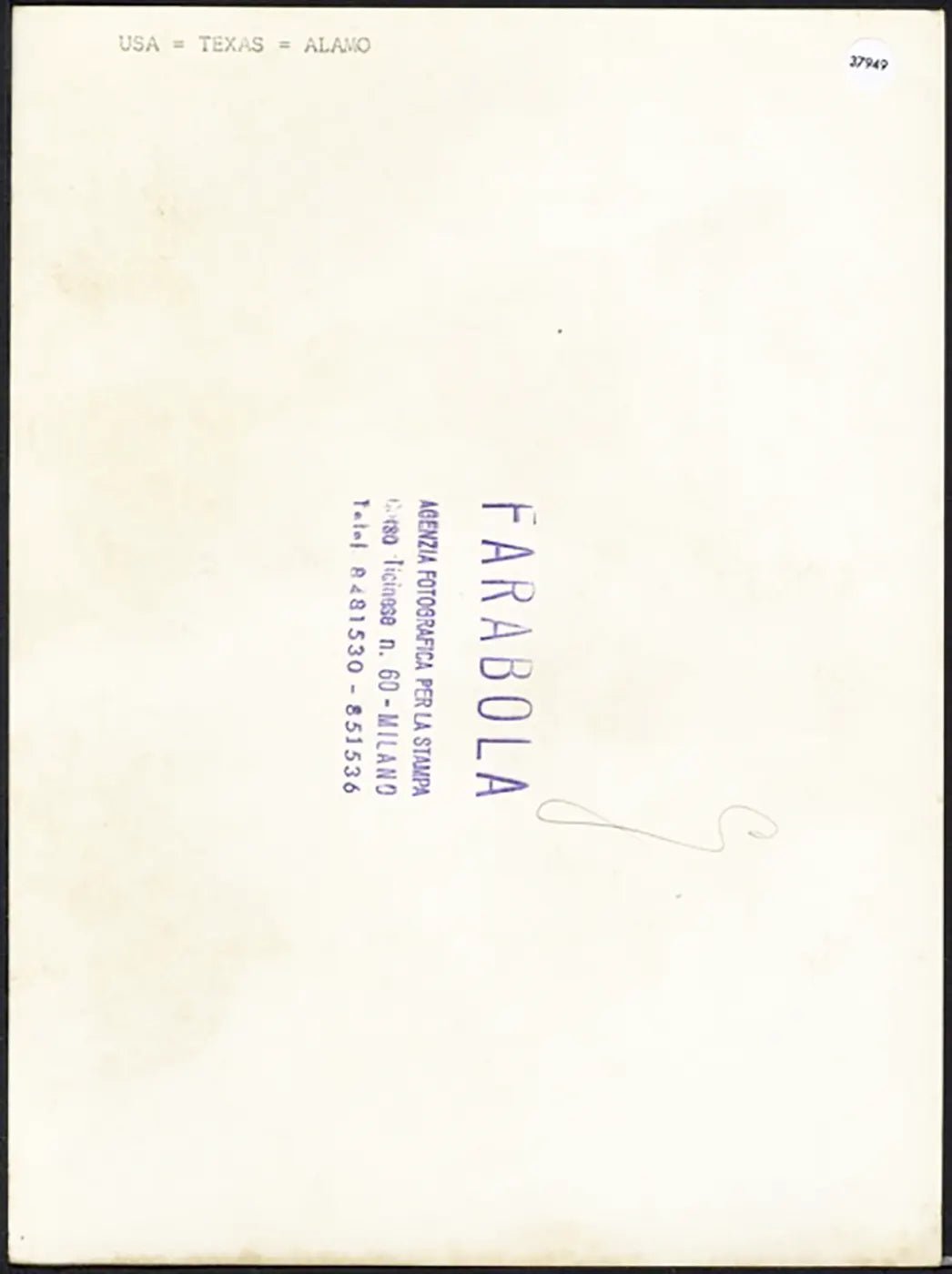 Alamo in Texas anni 50 Ft 37949 - Stampa 24x18 cm - Farabola Stampa ai sali d'argento