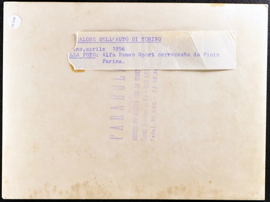 Alfa Romeo Sport Salone Auto Torino 1956 Ft 35354 - Stampa 20x15 cm - Farabola Stampa ai sali d'argento