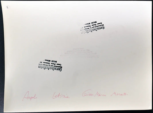 Angelo Letizia Gian Marco Moratti anni 90 Ft 2791 - Stampa 24x30 cm - Farabola Stampa ai sali d'argento