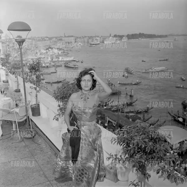 Anna Magnani, Festival di Venezia, 1956 - Farabola Immagine digitale