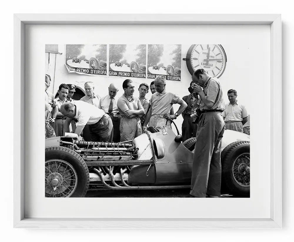Ascari e Villoresi su Ferrari, Gp d'Europa 1949 - Farabola Fotografia
