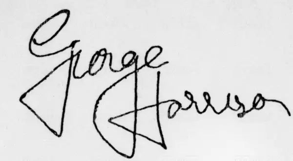 Autografo di George Harrison, anni 60 - Farabola Immagine digitale