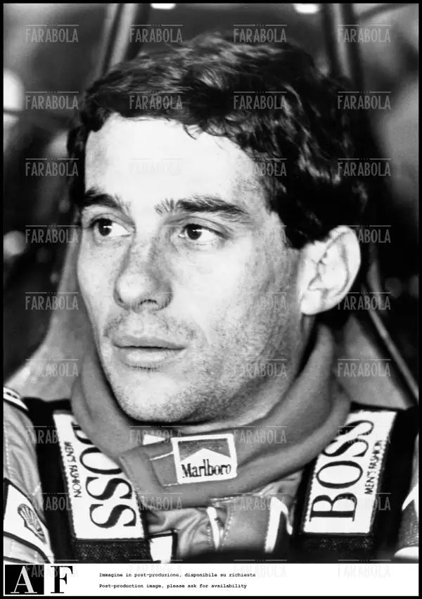 Ayrton Senna, pilota McLaren, 1988 - Farabola Immagine digitale