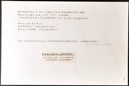 Bebeto e Jonk Mondiali Francia 98 Ft 2947 - Stampa 20x15 cm - Farabola Stampa ai sali d'argento