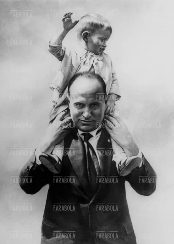 Benito e Romano Mussolini, 1929 - Farabola Immagine digitale