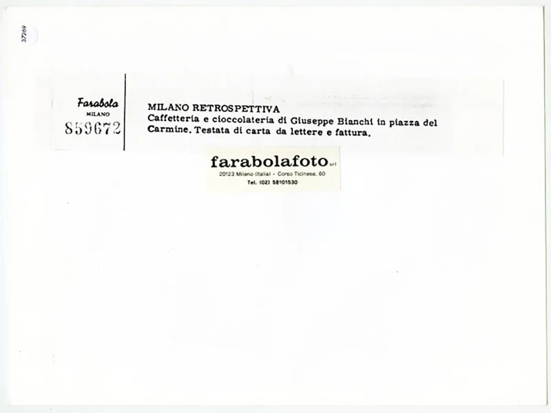 Caffetteria di Giuseppe Bianchi a Milano Ft 37269 - Stampa 24x18 cm - Farabola Stampa ai sali d'argento