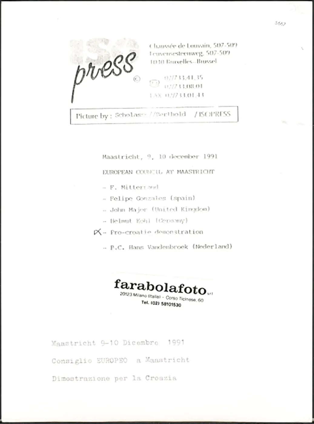 Catherine Lalumière 1990 Ft 5667 - Stampa 24x18 cm - Farabola Stampa ai sali d'argento