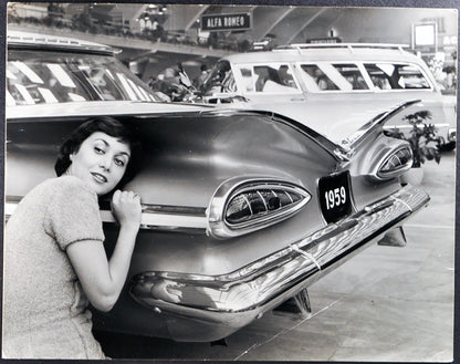 Chevrolet 1959 Salone Auto 1958 Ft 35326 - Stampa 21x27 cm - Farabola Stampa ai sali d'argento