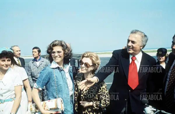 Claudia Cardinale, Federico Fellini e Giulietta Masina, anni 70 - Farabola Immagine digitale