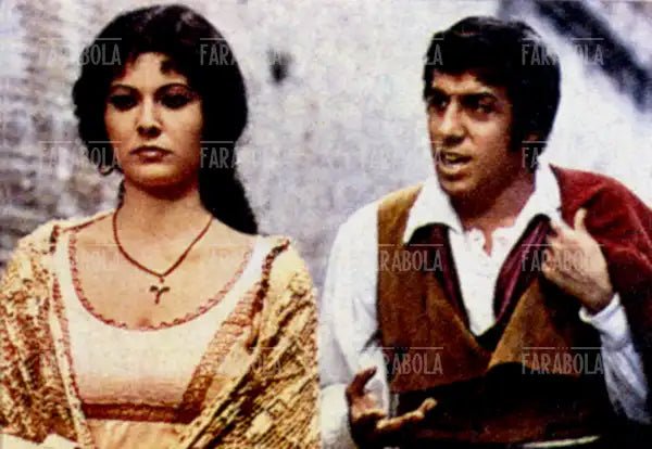 Claudia Mori e Adriano Celentano nel film Rugantino, 1973 - Farabola Immagine digitale
