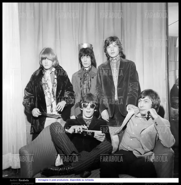 Conferenza stampa dei Rolling Stones, Milano, 1967 - Farabola Immagine digitale