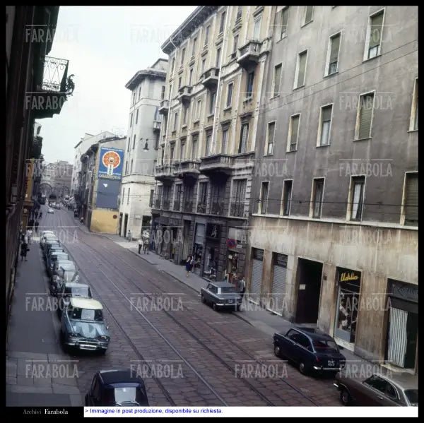 Corso di Porta Ticinese, Milano, anni 60 - Farabola Immagine digitale
