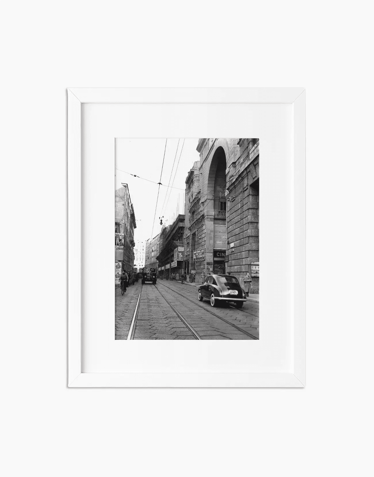 Corso Vittorio Emanuele, Milano 1954 - Farabola WhiteWall App Product