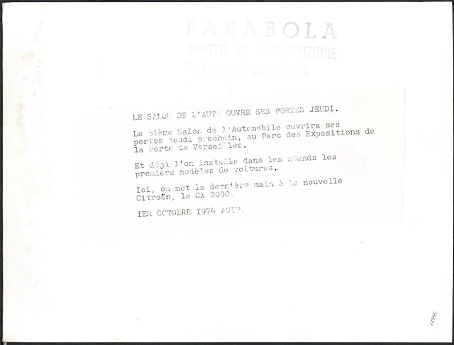 Daimler Double Salone Auto Parigi 1974 Ft 36677 - Stampa 24x18 cm - Farabola Stampa ai sali d'argento