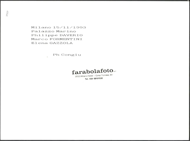 Daverio, Formentini e Gazzola 1993 Ft 37357 - Stampa 24x18 cm - Farabola Stampa ai sali d'argento