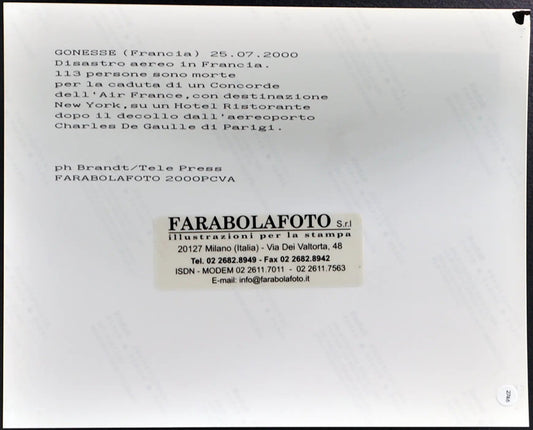 Disastro aereo del Concorde 2000 Ft 2746 - Stampa 24x18 cm - Farabola Stampa digitale