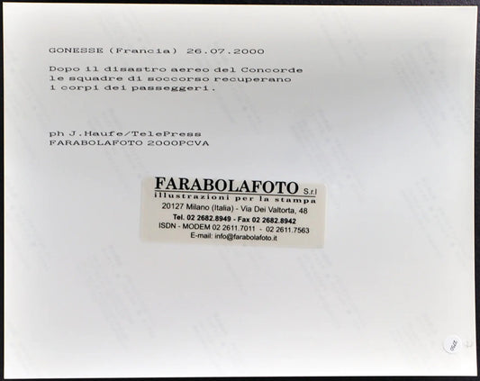 Disastro aereo del Concorde 2000 Ft 2750 - Stampa 24x18 cm - Farabola Stampa digitale