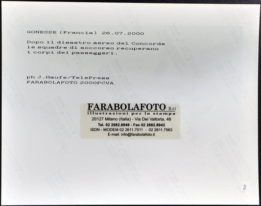 Disastro aereo del Concorde 2000 Ft 2752 - Stampa 24x18 cm - Farabola Stampa digitale