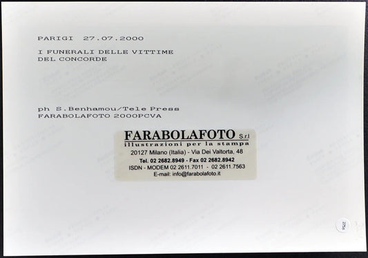 Disastro aereo del Concorde 2000 Funerali Ft 2756 - Stampa 24x18 cm - Farabola Stampa digitale