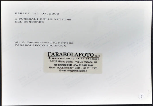 Disastro aereo del Concorde 2000 Funerali Ft 2757 - Stampa 24x18 cm - Farabola Stampa digitale