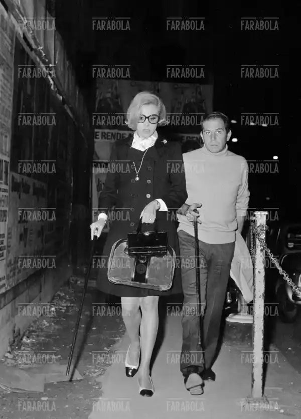 Enrico Maria Salerno e Alice Kessler, Milano, 1968 - Farabola Immagine digitale
