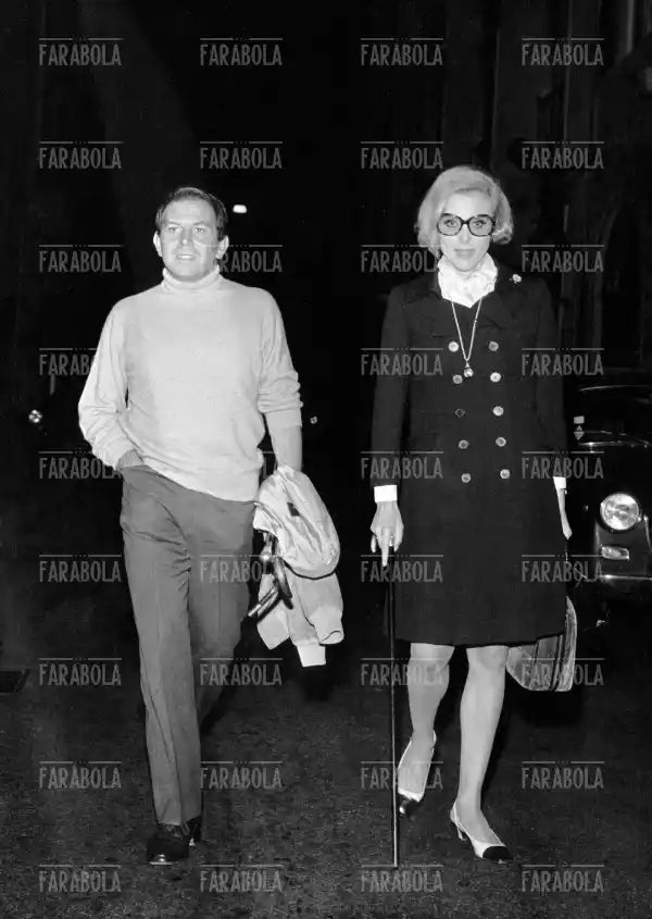 Enrico Maria Salerno e Alice Kessler, Milano, 1968 - Farabola Immagine digitale