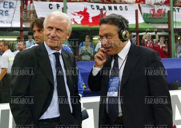 Enrico Varriale e Giovanni Trapattoni, anni 2000 - Farabola Immagine digitale