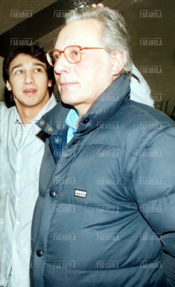 Enzo Jannacci con il figlio Paolo, Milano, 1997 - Farabola Immagine digitale