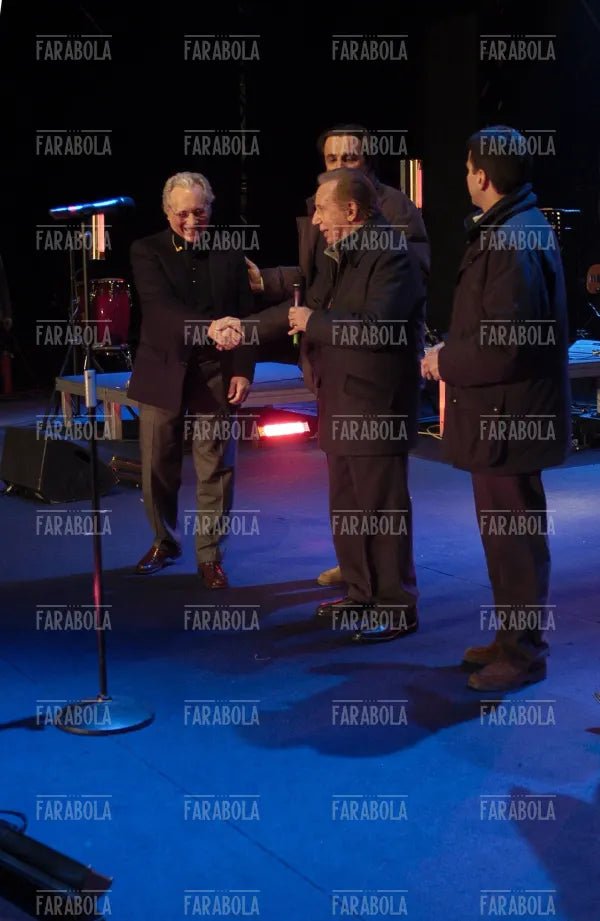 Enzo Jannacci, Franco Nisi e Mike Bongiorno, Milano la città per cantare, 2003 - Farabola Immagine digitale