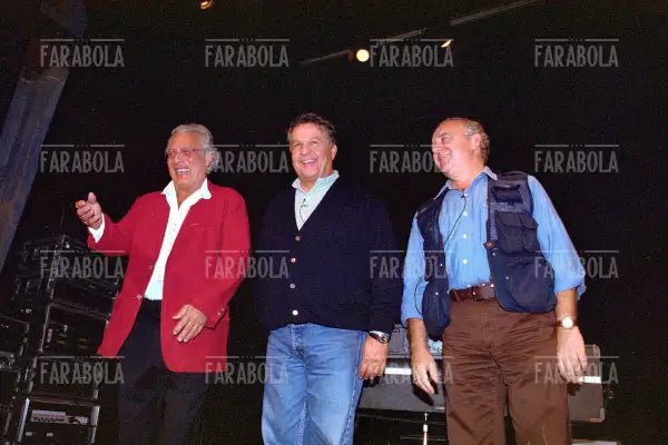 Enzo Jannacci, Renato Pozzetto e Cochi Ponzoni, Milano, 2001 - Farabola Immagine digitale