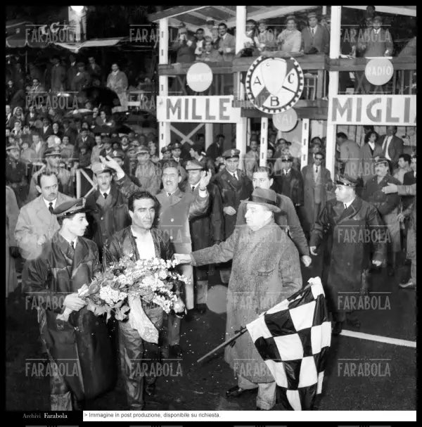 Eugenio Castellotti e Renzo Castagneto, Mille Miglia, 1956