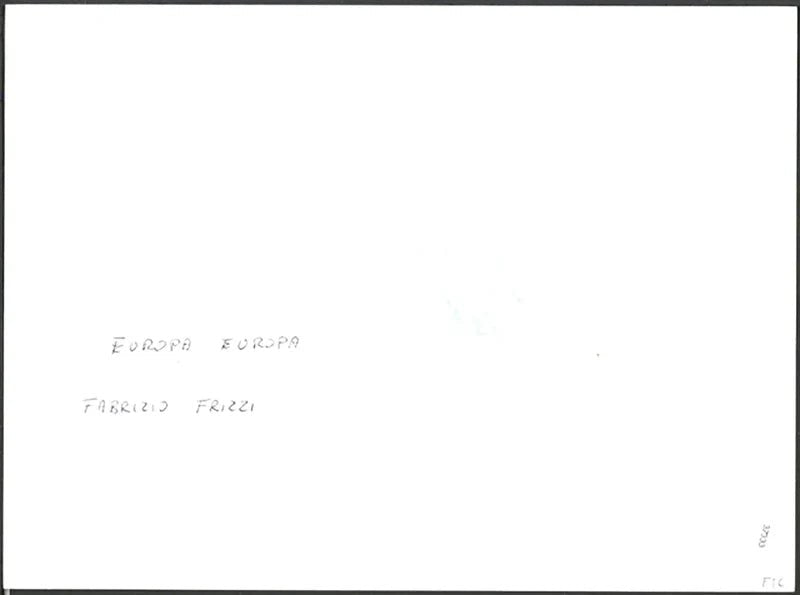 Fabrizio Frizzi Europa Europa anni 90 Ft 37333 - Stampa 24x18 cm - Farabola Stampa ai sali d'argento