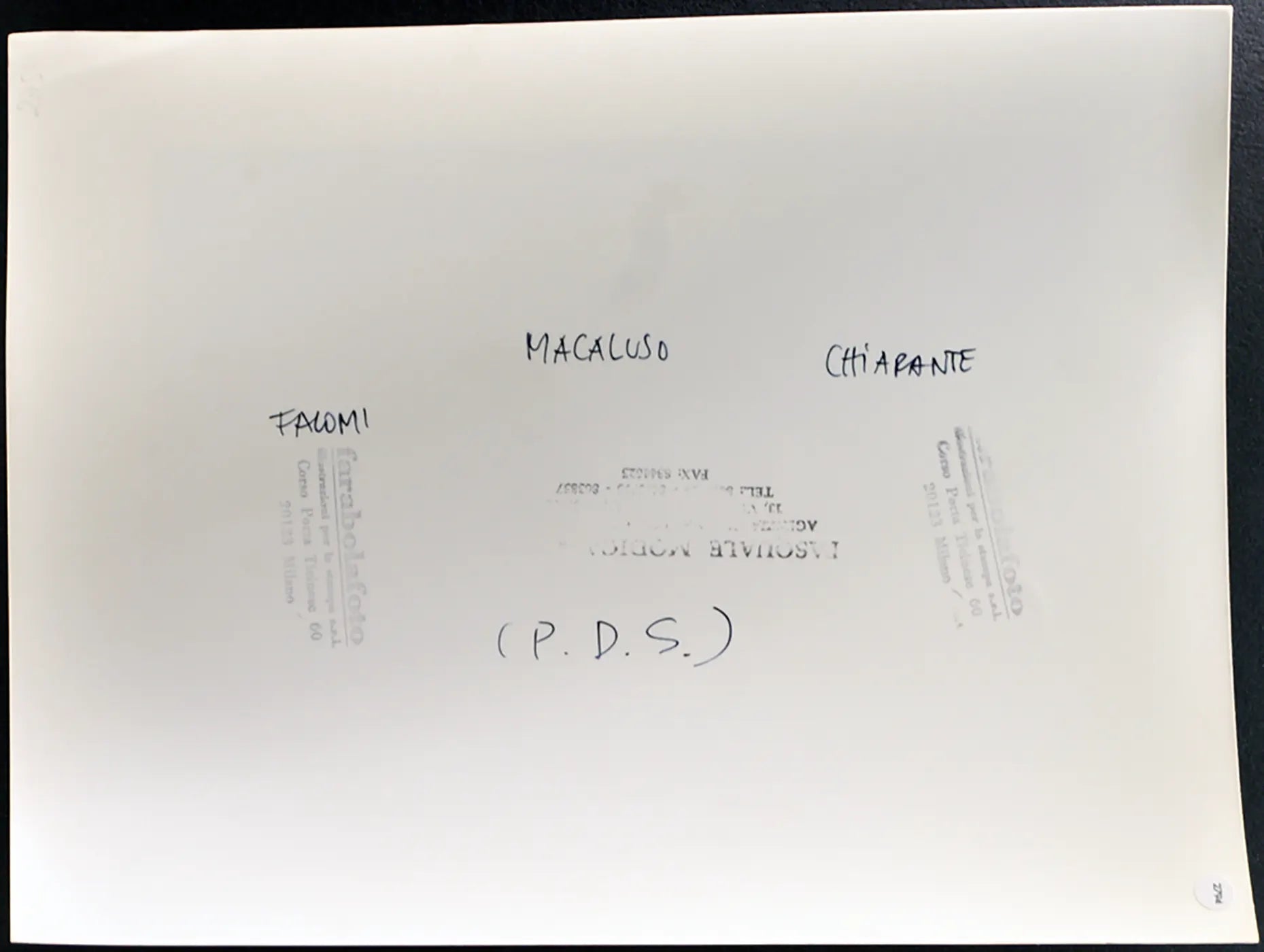 Falomi, Macaluso, Chiarante PDS anni 90 Ft 2794 - Stampa 24x30 cm - Farabola Stampa ai sali d'argento