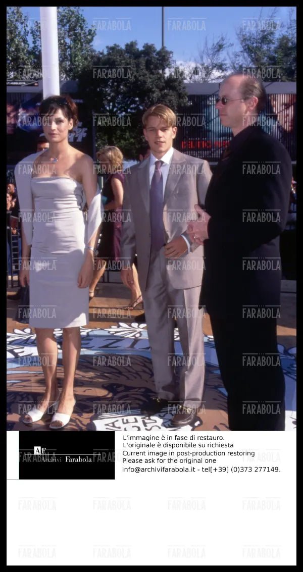 Famke Janssen e Matt Damon, Festival di Venezia, 1998 - Farabola Immagine digitale