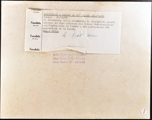 Fiat 2100 Salone Auto 1959 Ft 35344 - Stampa 21x27 cm - Farabola Stampa ai sali d'argento
