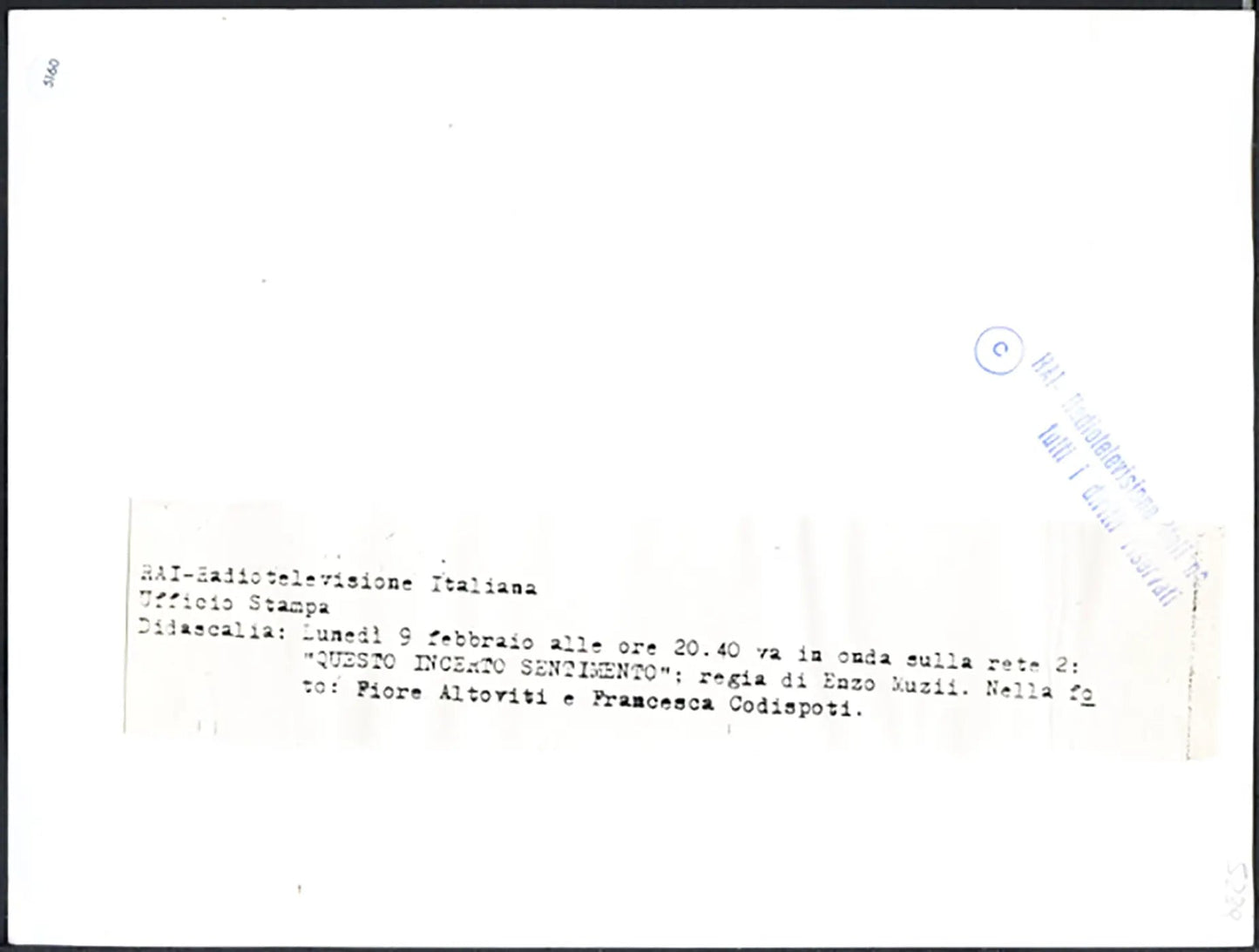 Film Questo incerto sentimento 1989 Ft 5160 - Stampa 24x18 cm - Farabola Stampa ai sali d'argento