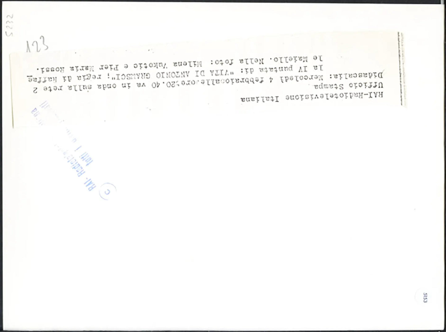 Film Vita di Antonio Gramsci 1981 Ft 5153 - Stampa 24x18 cm - Farabola Stampa ai sali d'argento