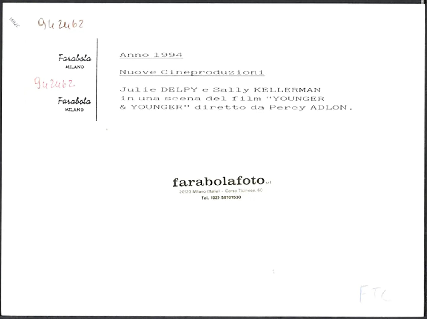 Film Younger & Younger 1994 Ft 37891 - Stampa 24x18 cm - Farabola Stampa ai sali d'argento